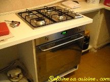 Pose table de cuisson et four encastrable